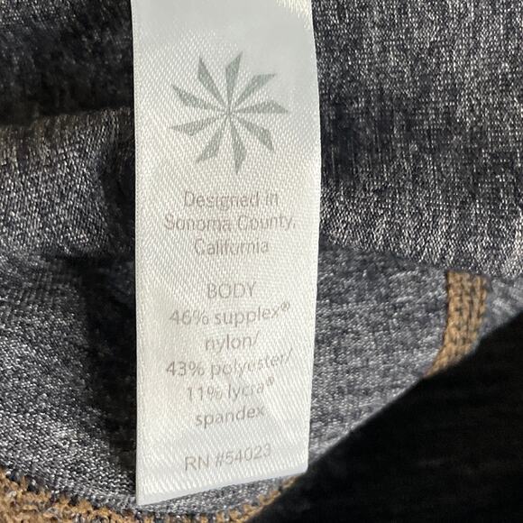 Athleta Cozy Drifter Tights Leggings Heather Gray Zipper Pockets SZ Small - Picture 7 of 9